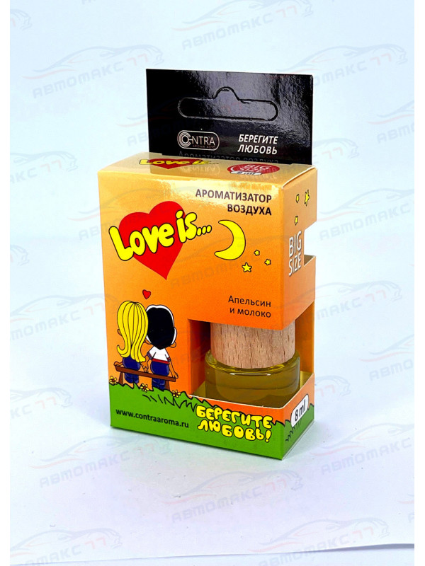 Ароматизатор Contra-Aroma DL-19 на зеркало бут 8 мл. Love is (Апельсин и молоко)