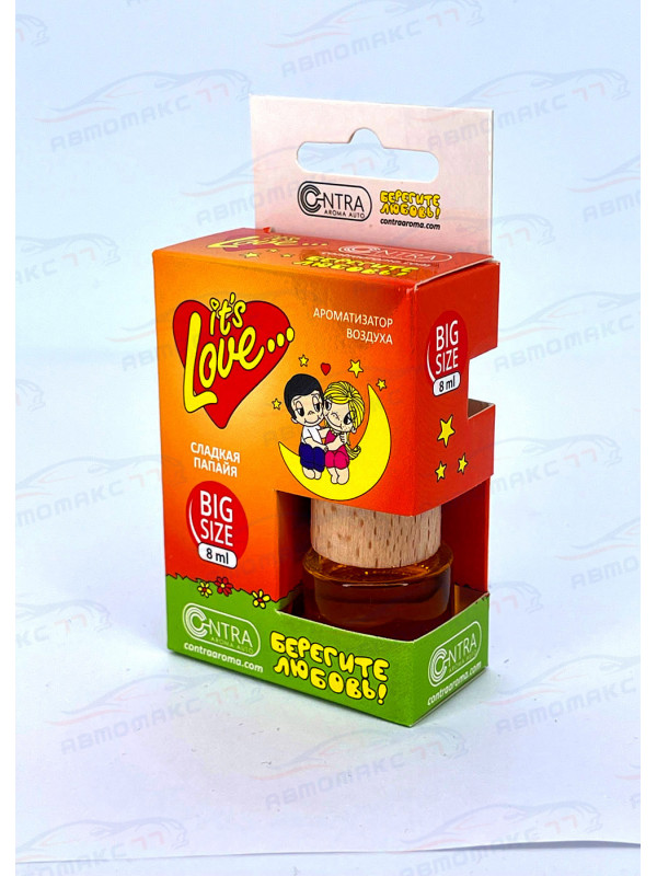 Ароматизатор Contra-Aroma DL-22 на зеркало бут 8 мл. Love is (Сладкая папайя)