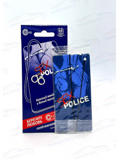 Ароматизатор Contra-Aroma K-08 на зеркало картон SEX POLICE (Красный мандарин и белый мускус)