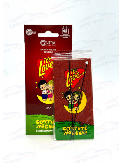 Ароматизатор Contra-Aroma KL-01 Ароматизатор Contra на зеркало картонный it's Love (Cola-Original)